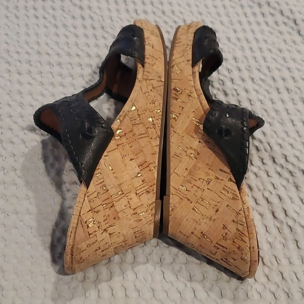 Jack Rogers black wedges size 9 (#1)